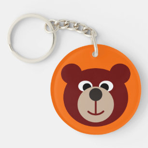 Smiling Teddy Bear Key Ring