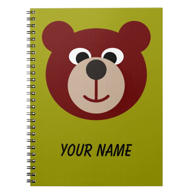 Smiling Teddy Bear Notebook (Front)
