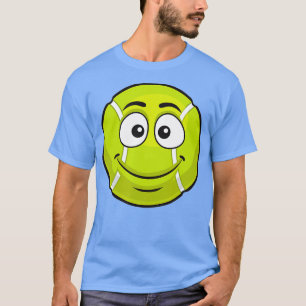 Smiling Tennis Ball Funny Novelty Gift Emoticon  T-Shirt