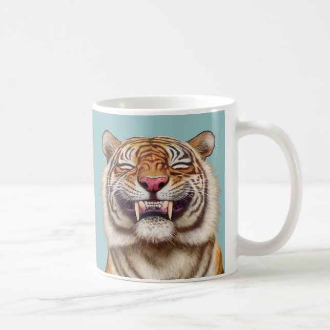 Smiling Tiger Coffee Mug (Right)