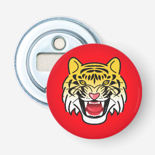 Smiling Tiger Face Artwork-21876 Bottle Opener