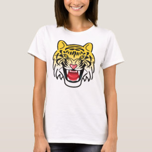Smiling Tiger Face Artwork-21876 T-Shirt