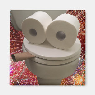 Smiling Toilet Face Magnet