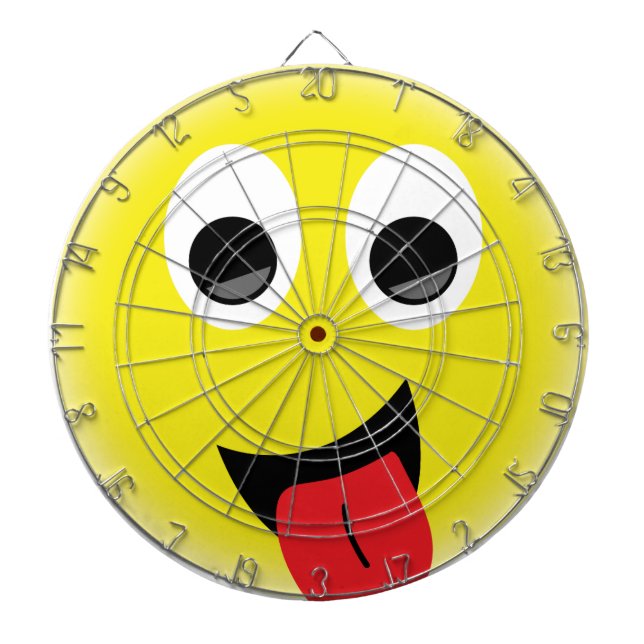 Smiling tongue dartboard (Front)