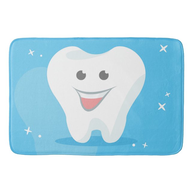 Smiling Tooth Bathmat for Dentists (Front)