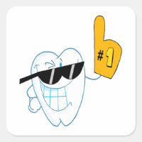 Smiling Tooth Cartoon Character Number One