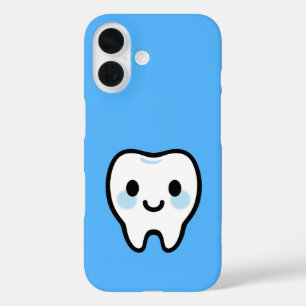 Smiling Tooth Character iPhone 16 Case