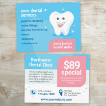 Smiling Tooth Dental Flyer