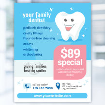 Smiling Tooth Dental Flyer Template