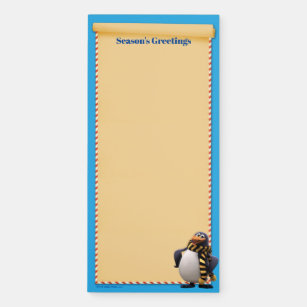 Smiling Topper the Penguin Magnetic Notepad