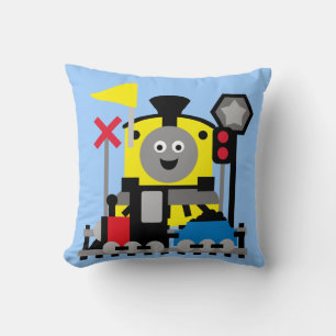 Smiling Train Pillow