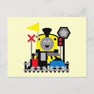 Smiling Train Postcard