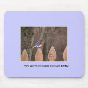 Smiling tree mouse mat