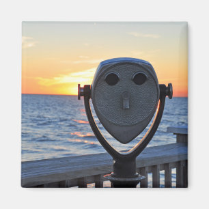 Smiling Viewfinder at Sunset Magnet