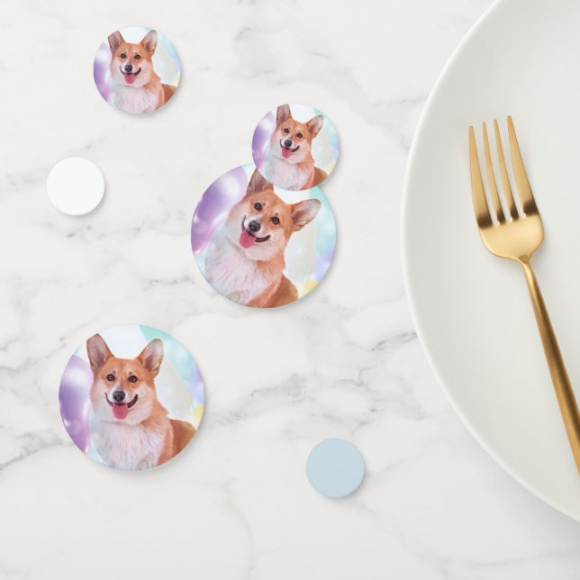 Smiling Welsh Corgi Confetti (Group)