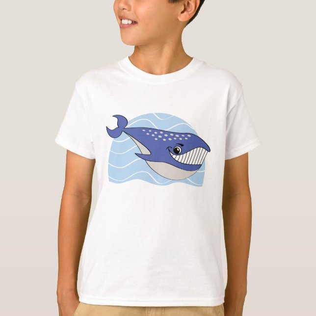 Smiling Whale Kids T-Shirt (Front)