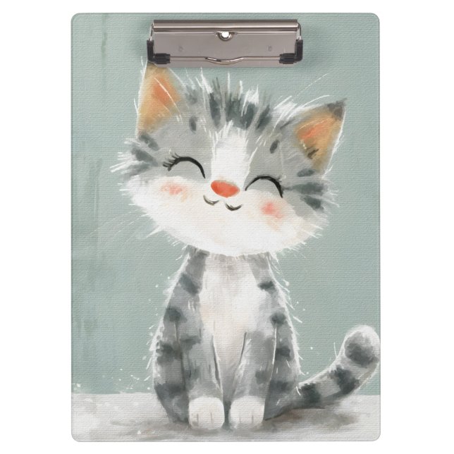 Smiling Whiskers Clipboard (Front)