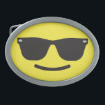 Smiling with Sunglasses Emoji Belt Buckle<br><div class="desc">Smiling with Sunglasses Emoji Belt Buckle</div>