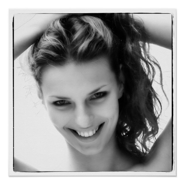 Smiling young woman poster (Front)