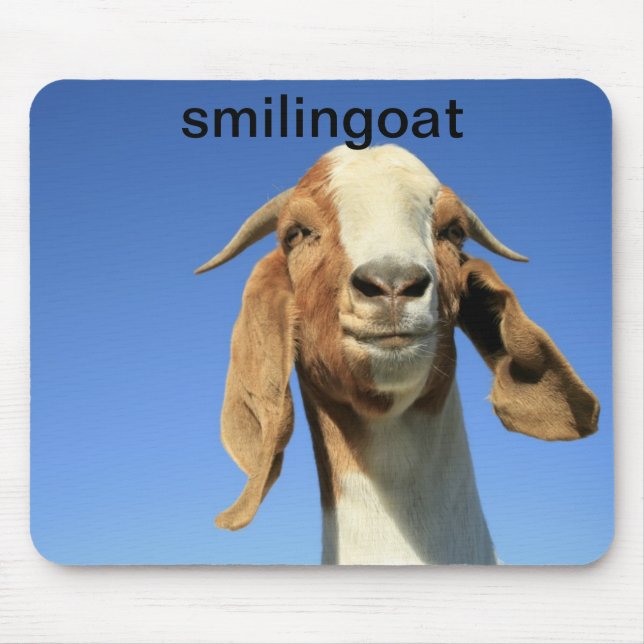 Smilingoat Mouse Mat (Front)
