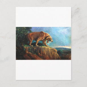 smilodon postcard