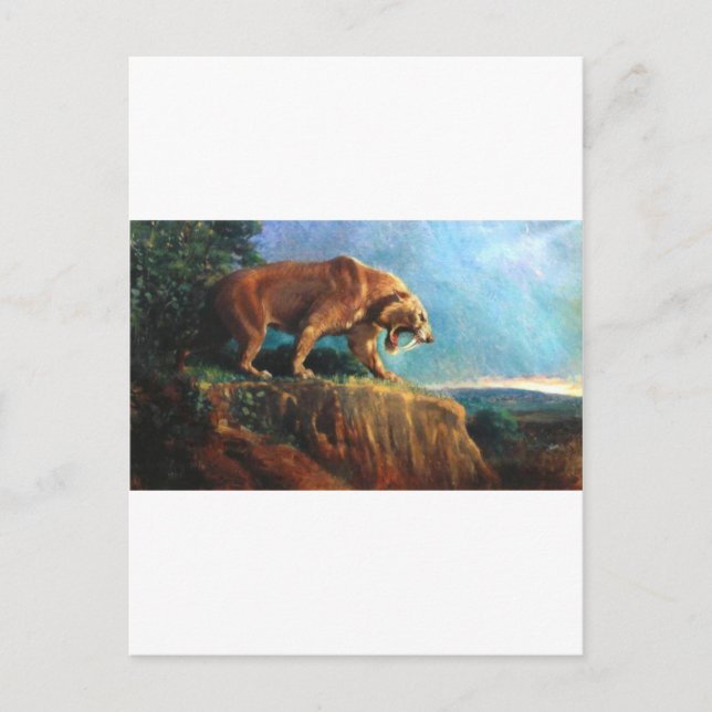smilodon postcard (Front)
