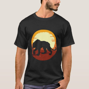 Smilodon Prehistoric Sabre Tooth Tiger Mountain Ca T-Shirt