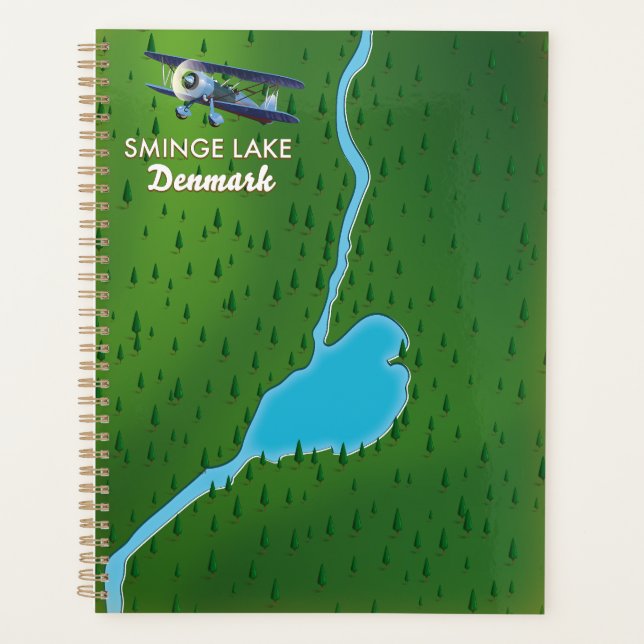 Sminge Lake Denmark travel map Planner (Front)