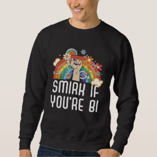 Smirk if You re Bi Bisexual Pride Bisexuality LGBT Sweatshirt