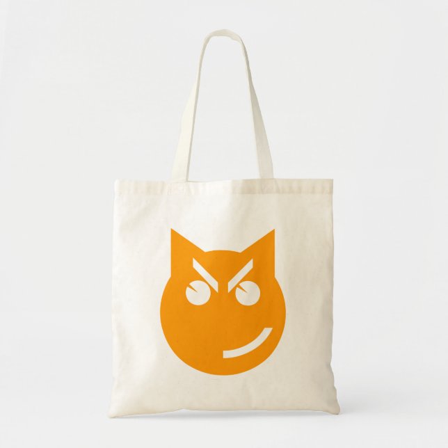 Smirking Emoji Cat Tote Bag (Front)