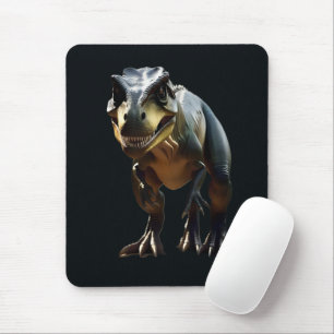Smirking Scary T-Rex Dinosaur, Mouse Mat