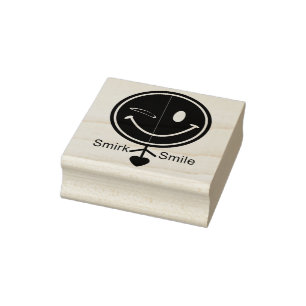 SmirkSmile Rubber Stamp