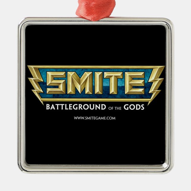 SMITE Logo Battleground of the Gods Metal Tree Decoration (Front)