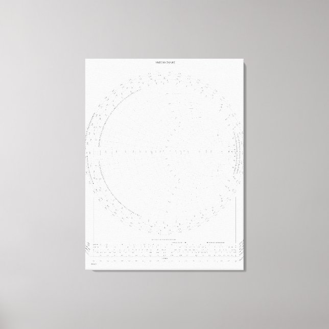 Smith Chart Radio Frequency Engineering  Canvas Print (Front)