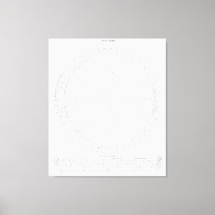 Smith Chart Radio Frequency Engineering  Canvas Print