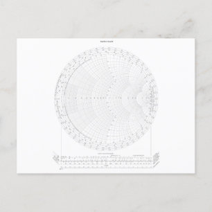 Smith Chart Radio Frequency Engineering  Postcard