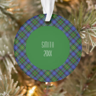 Smith Clan Tartan Scottish Plaid Ornament