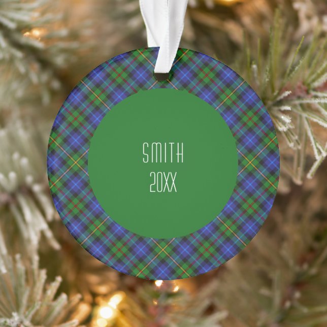 Smith Clan Tartan Scottish Plaid Ornament (Tree)