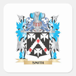 Smith Coat of Arms - Family Crest Square Sticker