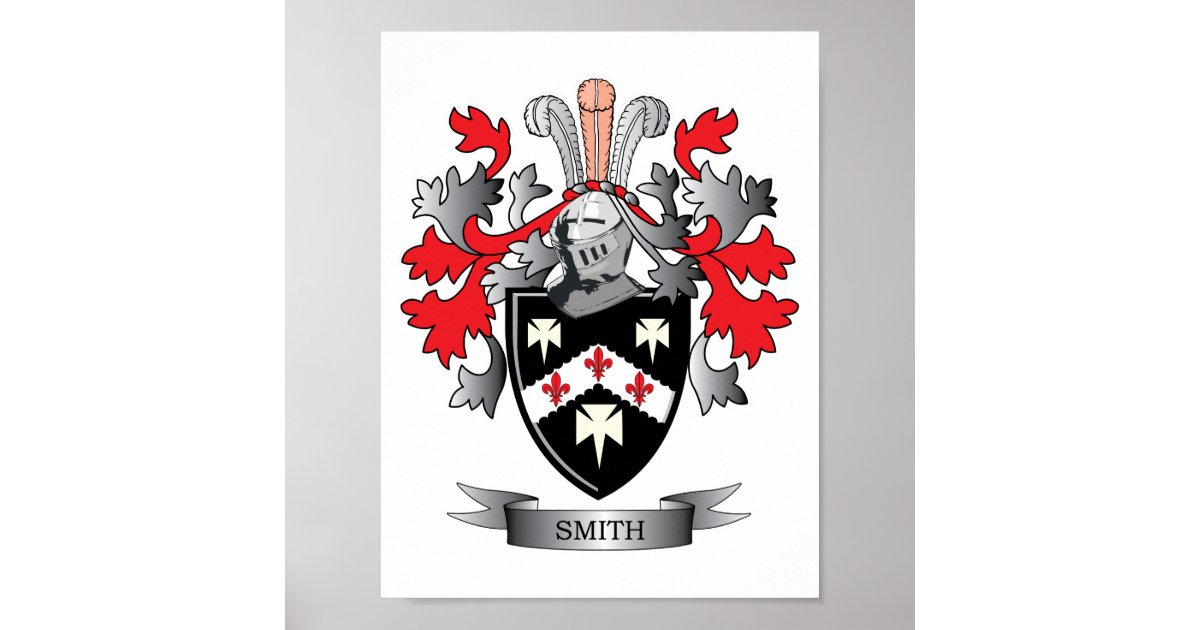 Smith Coat of Arms Poster Zazzle