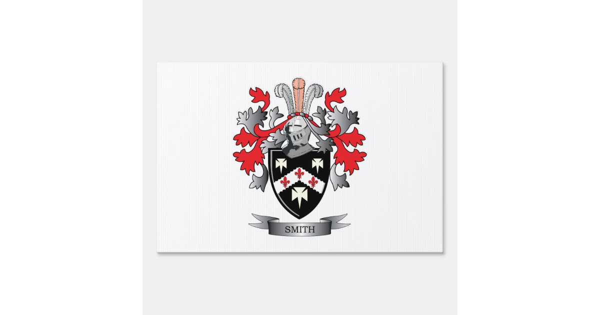 Smith Coat of Arms Sign Zazzle.co.uk