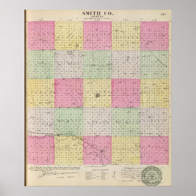 Smith County, Kansas Poster (Front)