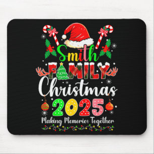 Smith Family Christmas 2025 Matching Santa Hat Xma Mouse Mat