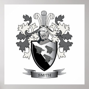 Smith Family Crest Coat of Arms Poster