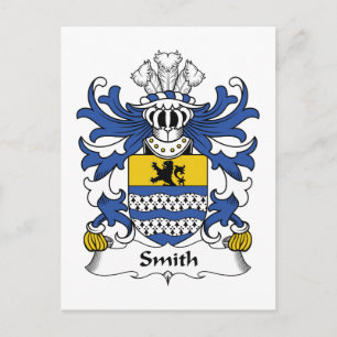 Smith Family Crest Postcard