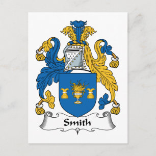 Smith Family Crest Postcard