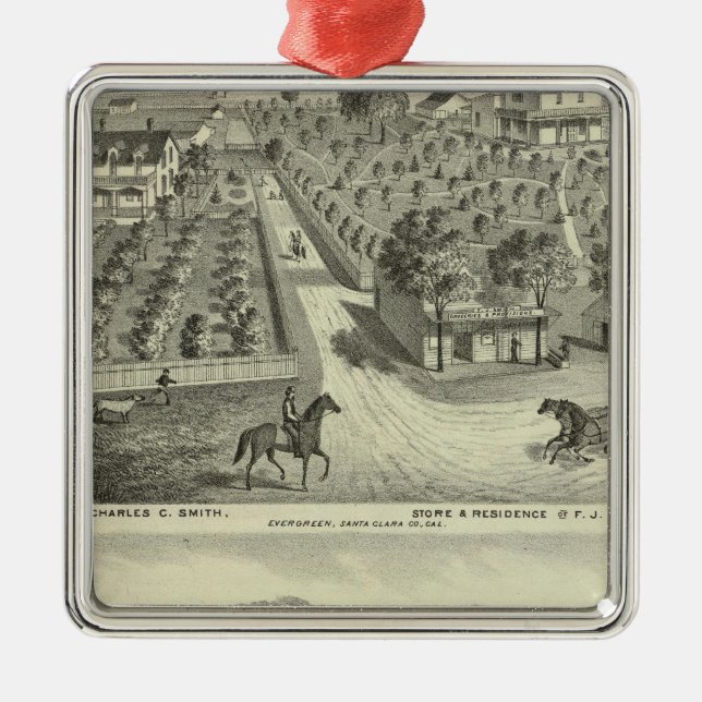 Smith, Herman residences, store Metal Tree Decoration (Front)