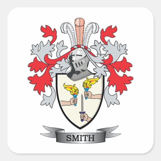 Smith-Ireland-Coat-of-Arms Square Sticker (Front)