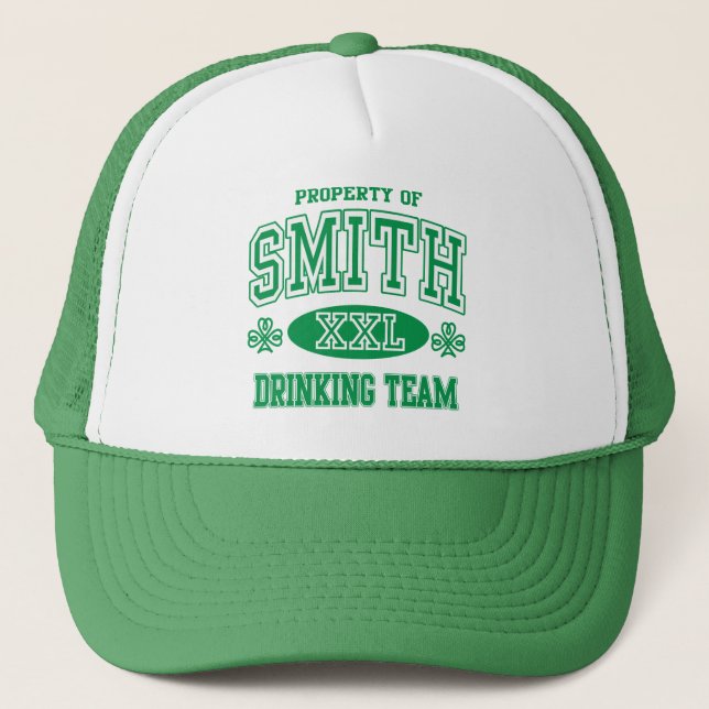Smith Irish Drinking Team Trucker Hat (Front)