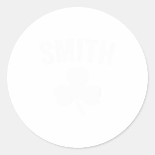 Smith Irish Family Reunion Name St. Patrick's Day Classic Round Sticker